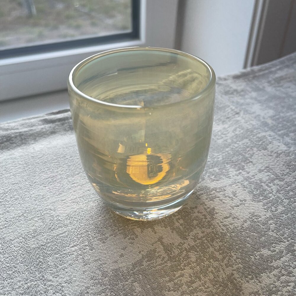 Glassy Baby "Soul" Handmade blown glass votive candleholder